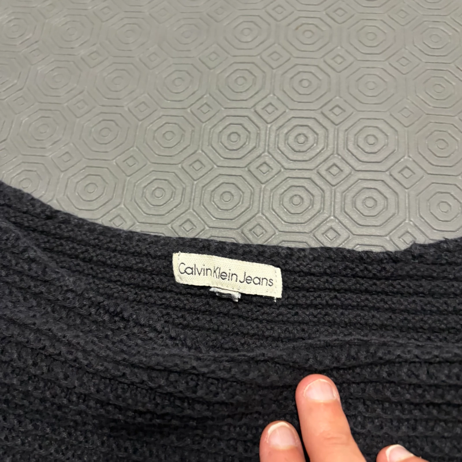 Black Calvin Klein L Knitwear Sweater – photo 2